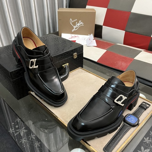 Cheap Christian Louboutin Leather Shoes For Men #1255907 Replica Wholesale [$135.00 USD] [ITEM#1255907] on Replica Christian Louboutin Leather Shoes