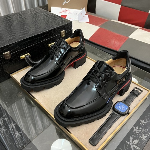 Cheap Christian Louboutin Leather Shoes For Men #1255909 Replica Wholesale [$135.00 USD] [ITEM#1255909] on Replica Christian Louboutin Leather Shoes