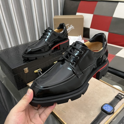 Cheap Christian Louboutin Leather Shoes For Men #1255910 Replica Wholesale [$135.00 USD] [ITEM#1255910] on Replica Christian Louboutin Leather Shoes