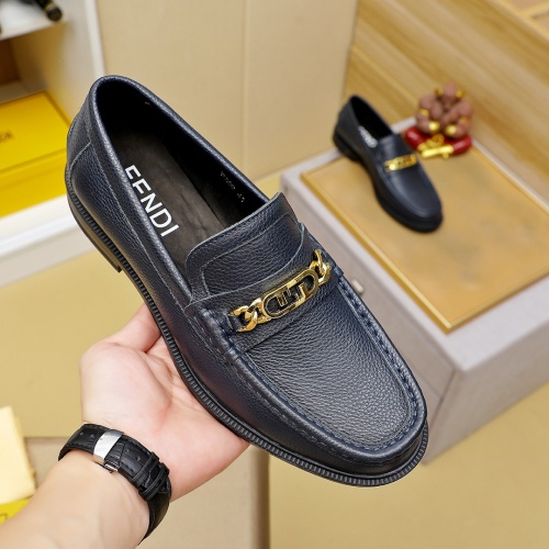 Cheap Fendi Leather Shoes For Men #1255923 Replica Wholesale [$85.00 USD] [ITEM#1255923] on Replica Fendi Leather Shoes