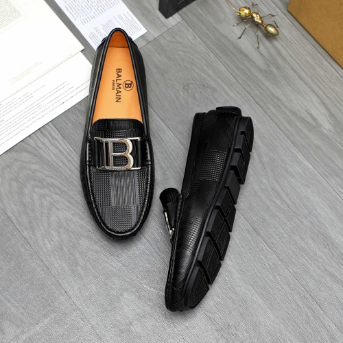 Cheap Balmain Leather Shoes For Men #1255927 Replica Wholesale [$68.00 USD] [ITEM#1255927] on Replica Balmain Leather Shoes