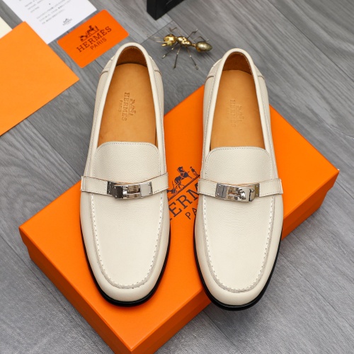 Cheap Hermes Leather Shoes For Men #1255929 Replica Wholesale [$98.00 USD] [ITEM#1255929] on Replica Hermes Leather Shoes