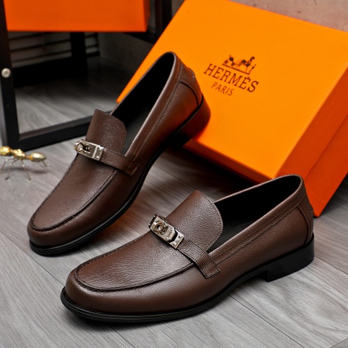 Cheap Hermes Leather Shoes For Men #1255931 Replica Wholesale [$98.00 USD] [ITEM#1255931] on Replica Hermes Leather Shoes