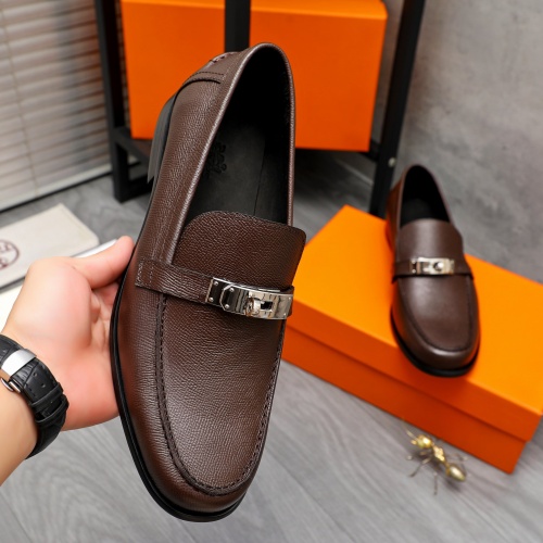 Cheap Hermes Leather Shoes For Men #1255931 Replica Wholesale [$98.00 USD] [ITEM#1255931] on Replica Hermes Leather Shoes