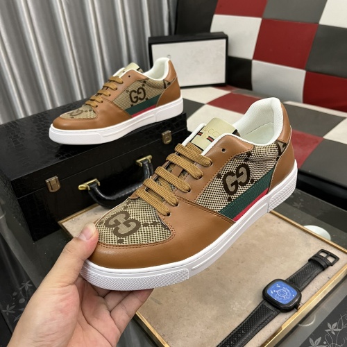 Cheap Gucci Casual Shoes For Men #1255936 Replica Wholesale [$72.00 USD] [ITEM#1255936] on Replica Gucci Casual Shoes