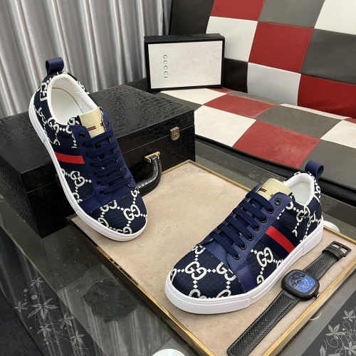 Cheap Gucci Casual Shoes For Men #1255939 Replica Wholesale [$72.00 USD] [ITEM#1255939] on Replica Gucci Casual Shoes