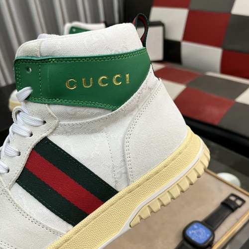 Cheap Gucci High Tops Shoes For Men #1255944 Replica Wholesale [$82.00 USD] [ITEM#1255944] on Replica Gucci High Tops Shoes