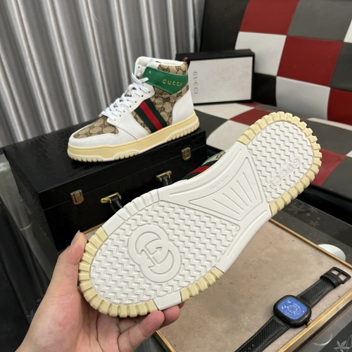 Cheap Gucci High Tops Shoes For Men #1255945 Replica Wholesale [$82.00 USD] [ITEM#1255945] on Replica Gucci High Tops Shoes