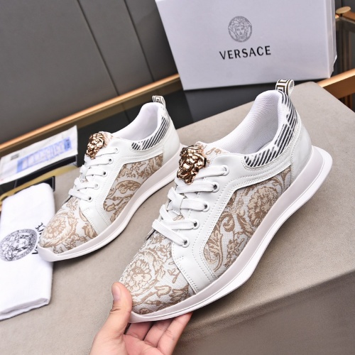 Cheap Versace Casual Shoes For Men #1255956 Replica Wholesale [$76.00 USD] [ITEM#1255956] on Replica Versace Casual Shoes