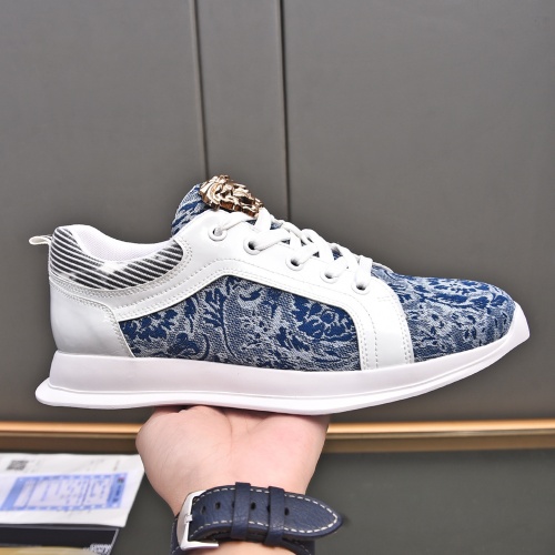 Cheap Versace Casual Shoes For Men #1255957 Replica Wholesale [$76.00 USD] [ITEM#1255957] on Replica Versace Casual Shoes