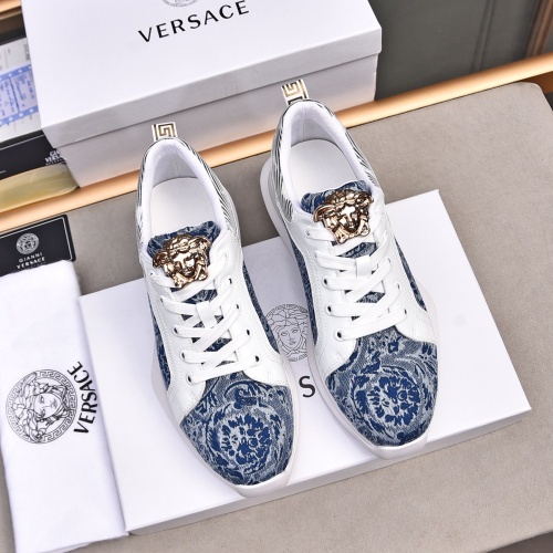 Cheap Versace Casual Shoes For Men #1255957 Replica Wholesale [$76.00 USD] [ITEM#1255957] on Replica Versace Casual Shoes