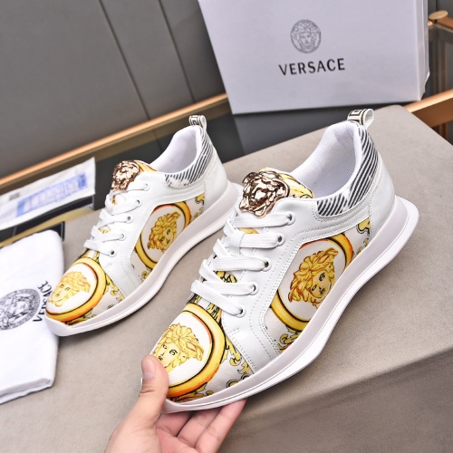 Cheap Versace Casual Shoes For Men #1255959 Replica Wholesale [$76.00 USD] [ITEM#1255959] on Replica Versace Casual Shoes