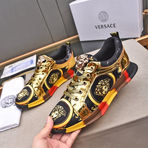 Cheap Versace Casual Shoes For Men #1255960 Replica Wholesale [$76.00 USD] [ITEM#1255960] on Replica Versace Casual Shoes