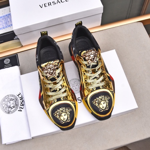 Cheap Versace Casual Shoes For Men #1255960 Replica Wholesale [$76.00 USD] [ITEM#1255960] on Replica Versace Casual Shoes