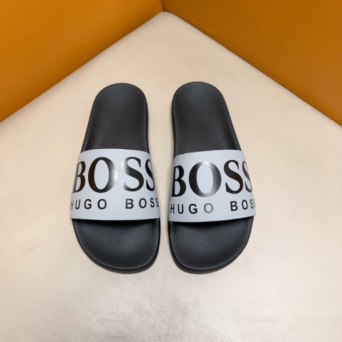 Cheap Boss Slippers For Men #1255985 Replica Wholesale [$42.00 USD] [ITEM#1255985] on Replica Boss Slippers