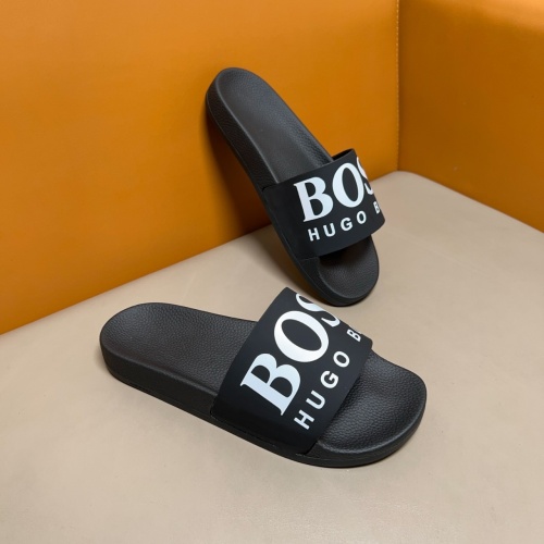 Cheap Boss Slippers For Men #1255996 Replica Wholesale [$42.00 USD] [ITEM#1255996] on Replica Boss Slippers