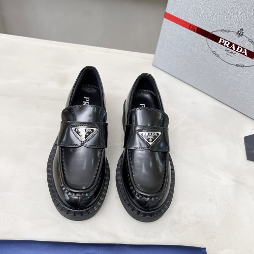 Cheap Prada Leather Shoes For Men #1256083 Replica Wholesale [$96.00 USD] [ITEM#1256083] on Replica Prada Leather Shoes