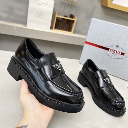 Cheap Prada Leather Shoes For Men #1256083 Replica Wholesale [$96.00 USD] [ITEM#1256083] on Replica Prada Leather Shoes