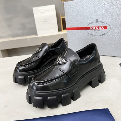 Cheap Prada Leather Shoes For Men #1256085 Replica Wholesale [$96.00 USD] [ITEM#1256085] on Replica Prada Leather Shoes