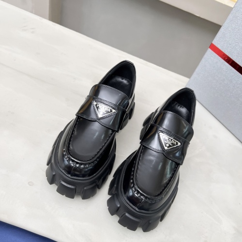 Cheap Prada Leather Shoes For Women #1256086 Replica Wholesale [$96.00 USD] [ITEM#1256086] on Replica Prada Leather Shoes