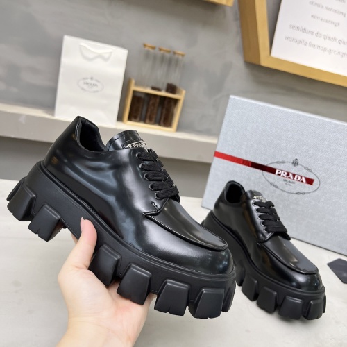 Cheap Prada Leather Shoes For Men #1256087 Replica Wholesale [$100.00 USD] [ITEM#1256087] on Replica Prada Leather Shoes