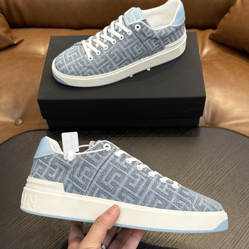 Cheap Balmain Casual Shoes For Men #1256195 Replica Wholesale [$80.00 USD] [ITEM#1256195] on Replica Balmain Casual Shoes