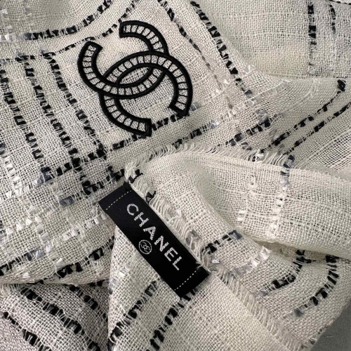 Cheap Chanel Scarves #1256263 Replica Wholesale [$68.00 USD] [ITEM#1256263] on Replica Chanel Scarves