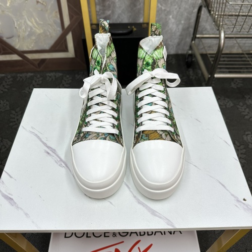 Cheap Dolce &amp; Gabbana D&amp;G High Top Shoes For Men #1256311 Replica Wholesale [$82.00 USD] [ITEM#1256311] on Replica Dolce &amp; Gabbana D&amp;G High Top Shoes