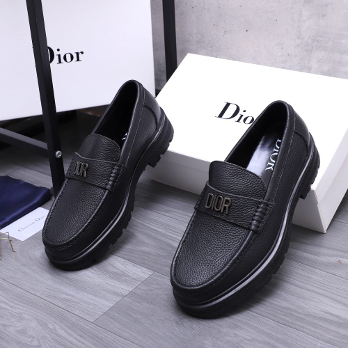 Cheap Christian Dior Leather Shoes For Men #1256313 Replica Wholesale [$88.00 USD] [ITEM#1256313] on Replica Christian Dior Leather Shoes