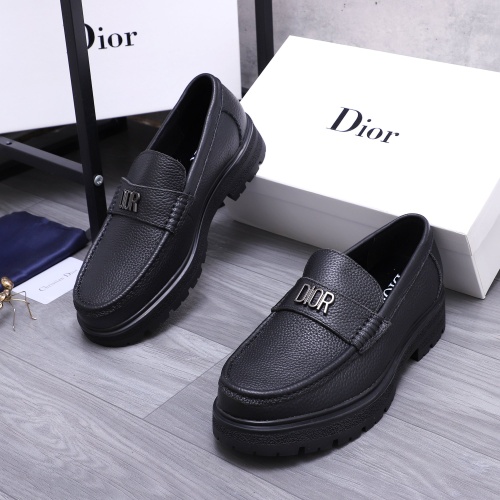 Cheap Christian Dior Leather Shoes For Men #1256313 Replica Wholesale [$88.00 USD] [ITEM#1256313] on Replica Christian Dior Leather Shoes