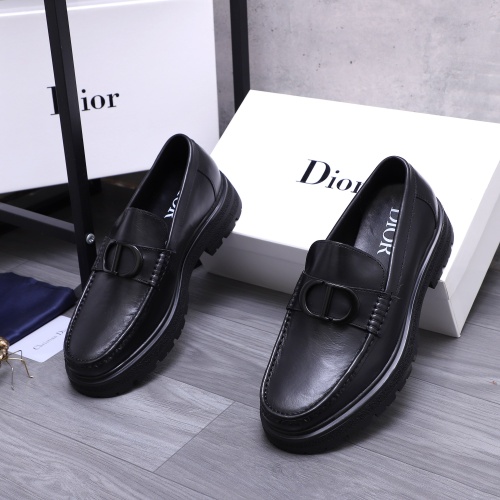 Cheap Christian Dior Leather Shoes For Men #1256314 Replica Wholesale [$88.00 USD] [ITEM#1256314] on Replica Christian Dior Leather Shoes