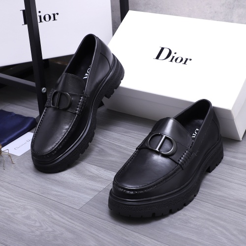 Cheap Christian Dior Leather Shoes For Men #1256314 Replica Wholesale [$88.00 USD] [ITEM#1256314] on Replica Christian Dior Leather Shoes