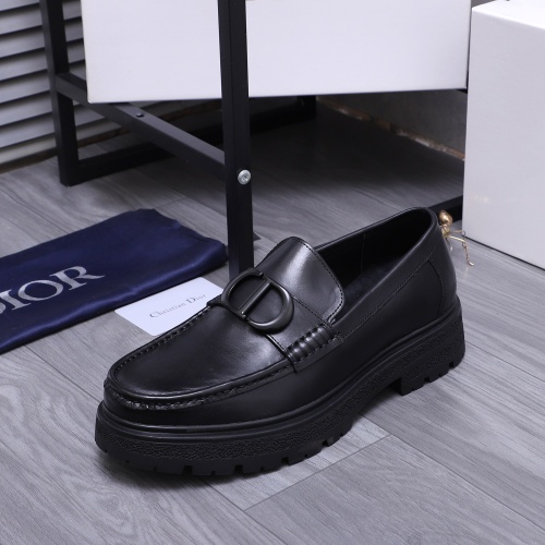 Cheap Christian Dior Leather Shoes For Men #1256314 Replica Wholesale [$88.00 USD] [ITEM#1256314] on Replica Christian Dior Leather Shoes