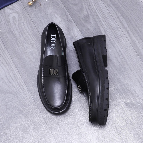 Cheap Christian Dior Leather Shoes For Men #1256315 Replica Wholesale [$88.00 USD] [ITEM#1256315] on Replica Christian Dior Leather Shoes