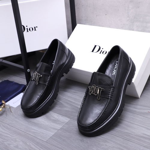 Cheap Christian Dior Leather Shoes For Men #1256316 Replica Wholesale [$88.00 USD] [ITEM#1256316] on Replica Christian Dior Leather Shoes