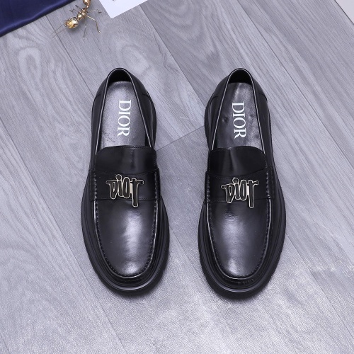 Cheap Christian Dior Leather Shoes For Men #1256316 Replica Wholesale [$88.00 USD] [ITEM#1256316] on Replica Christian Dior Leather Shoes