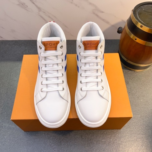 Cheap Bally High-Tops Shoes For Men #1256332 Replica Wholesale [$80.00 USD] [ITEM#1256332] on Replica Bally High-Tops Shoes