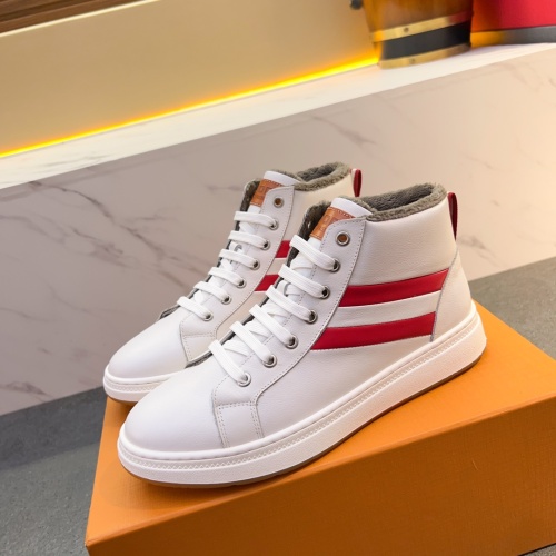 Cheap Bally High-Tops Shoes For Men #1256333 Replica Wholesale [$80.00 USD] [ITEM#1256333] on Replica Bally High-Tops Shoes