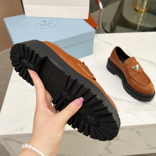 Cheap Prada Leather Shoes For Women #1256345 Replica Wholesale [$105.00 USD] [ITEM#1256345] on Replica Prada Leather Shoes