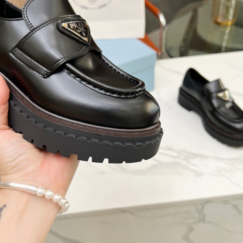 Cheap Prada Leather Shoes For Women #1256347 Replica Wholesale [$105.00 USD] [ITEM#1256347] on Replica Prada Leather Shoes