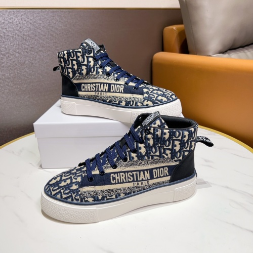 Cheap Christian Dior High Top Shoes For Men #1256362 Replica Wholesale [$80.00 USD] [ITEM#1256362] on Replica Christian Dior High Top Shoes