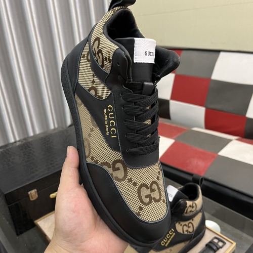 Cheap Gucci High Tops Shoes For Men #1256407 Replica Wholesale [$80.00 USD] [ITEM#1256407] on Replica Gucci High Tops Shoes