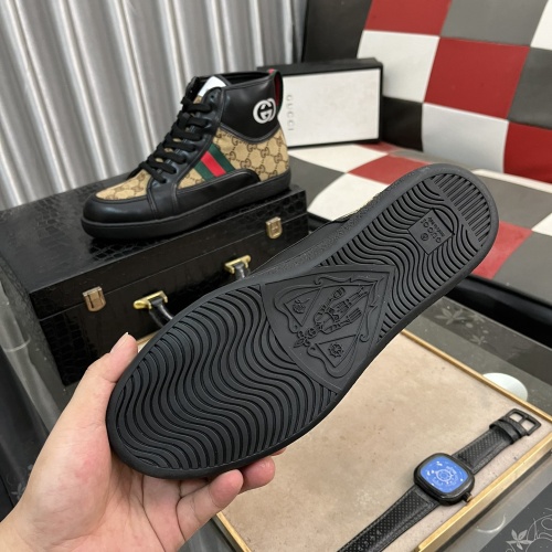 Cheap Gucci High Tops Shoes For Men #1256408 Replica Wholesale [$80.00 USD] [ITEM#1256408] on Replica Gucci High Tops Shoes