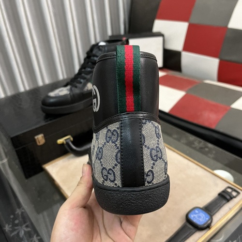 Cheap Gucci High Tops Shoes For Men #1256409 Replica Wholesale [$80.00 USD] [ITEM#1256409] on Replica Gucci High Tops Shoes