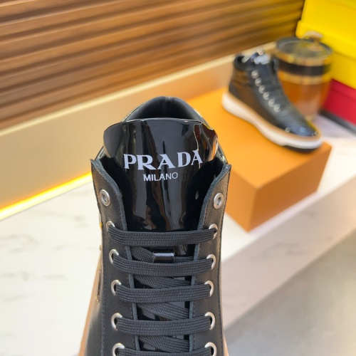 Cheap Prada High Top Shoes For Men #1256411 Replica Wholesale [$80.00 USD] [ITEM#1256411] on Replica Prada High Top Shoes