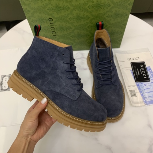 Cheap Gucci Boots For Men #1256560 Replica Wholesale [$96.00 USD] [ITEM#1256560] on Replica Gucci Boots