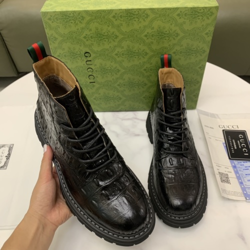 Cheap Gucci Boots For Men #1256563 Replica Wholesale [$96.00 USD] [ITEM#1256563] on Replica Gucci Boots