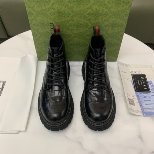 Cheap Gucci Boots For Men #1256564 Replica Wholesale [$96.00 USD] [ITEM#1256564] on Replica Gucci Boots