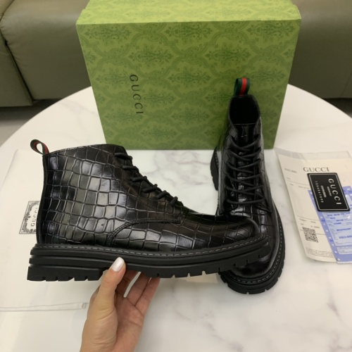 Cheap Gucci Boots For Men #1256564 Replica Wholesale [$96.00 USD] [ITEM#1256564] on Replica Gucci Boots