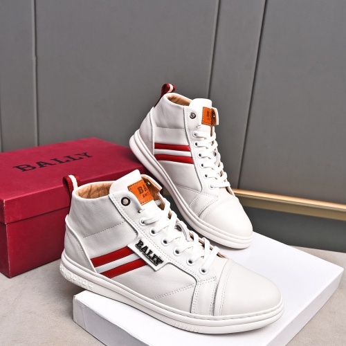 Cheap Bally High-Tops Shoes For Men #1256660 Replica Wholesale [$85.00 USD] [ITEM#1256660] on Replica Bally High-Tops Shoes